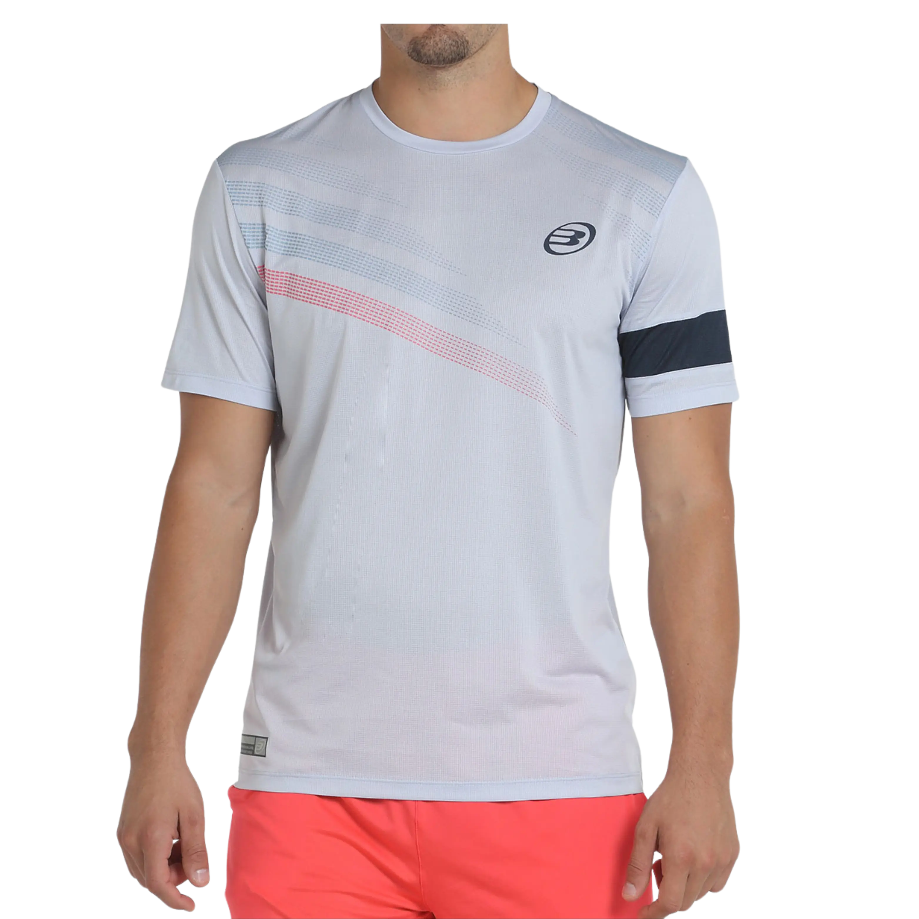 Bullpadel - T-Shirt de padel Cambre Gris Bleu