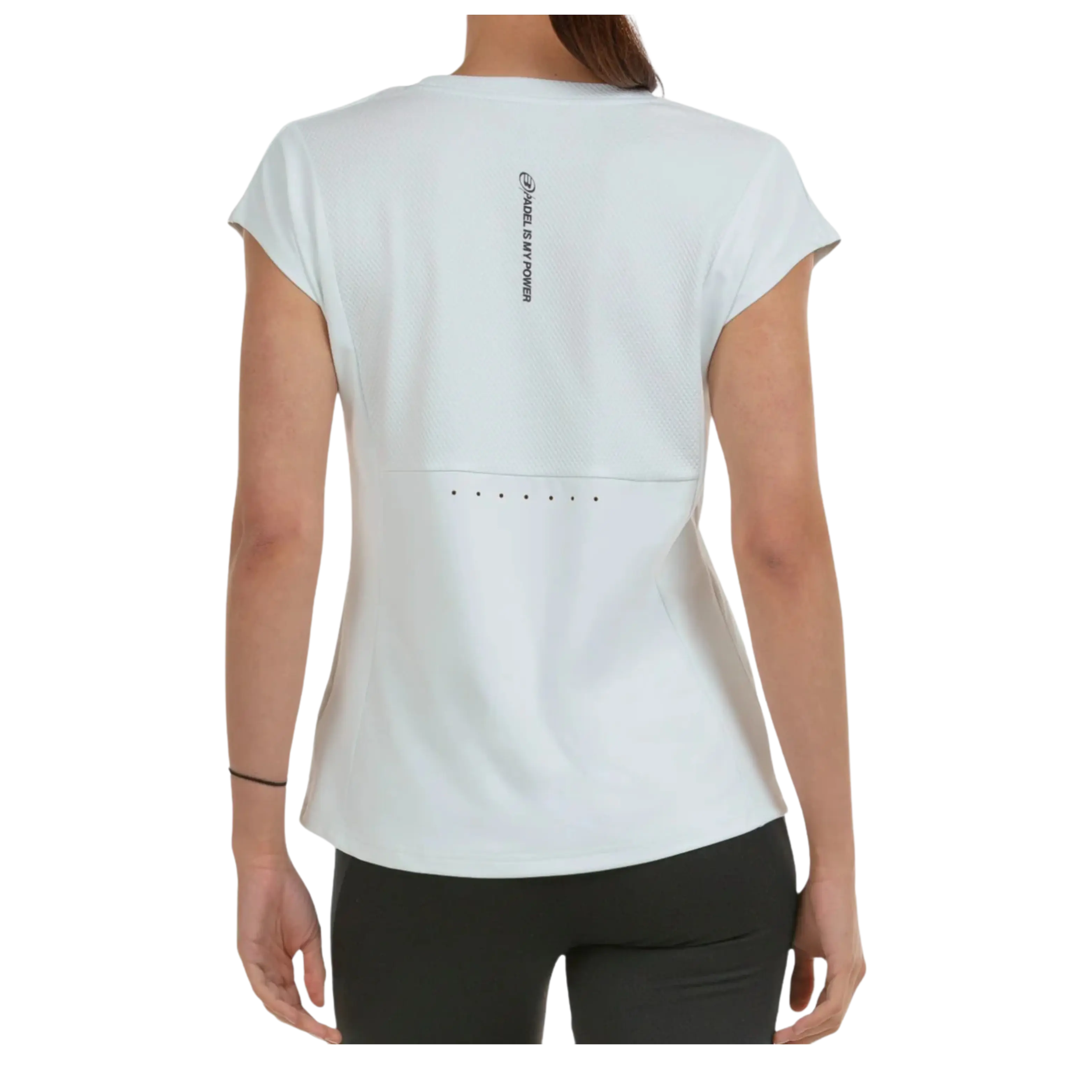 T-Shirt de padel Bullpadel Portas Blanc Femme