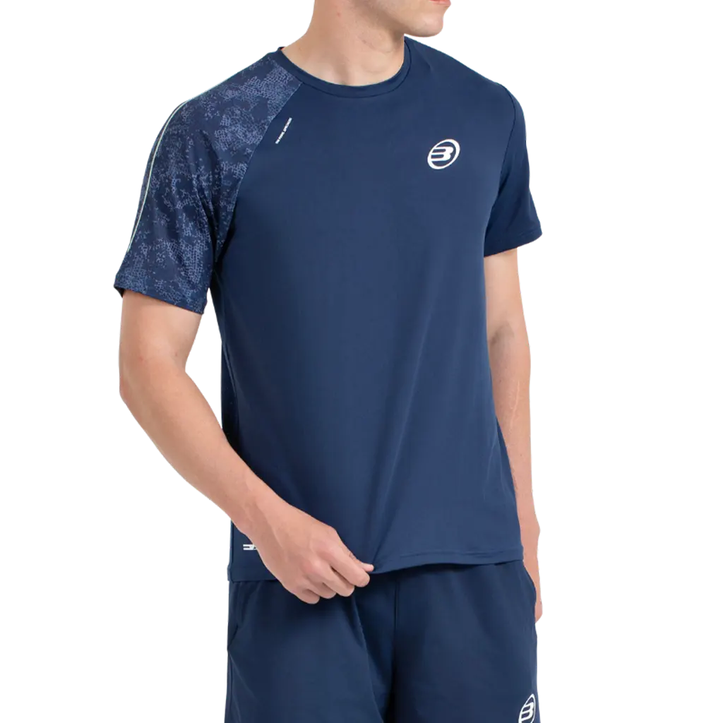T-shirt de padel Bullpadel Mazaron Bleu Marine