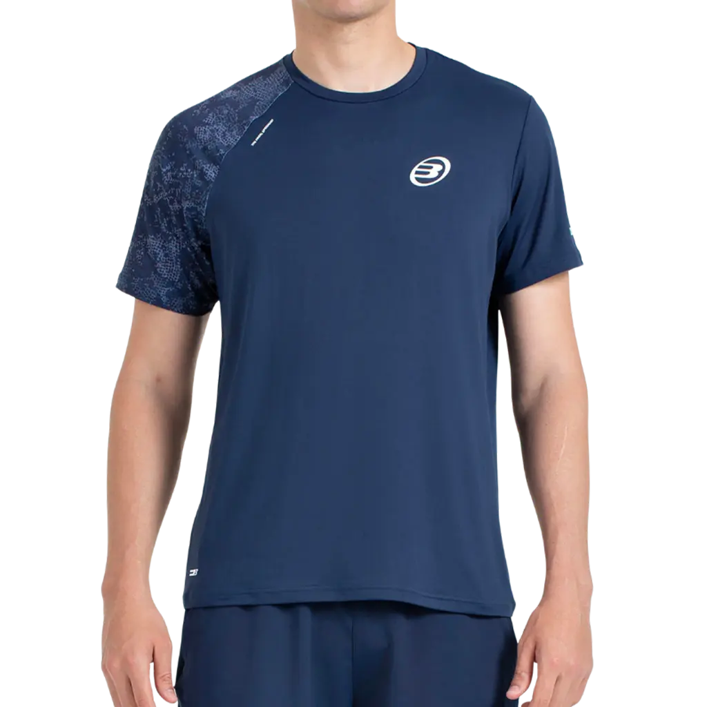 T-shirt de padel Bullpadel Mazaron Bleu Marine