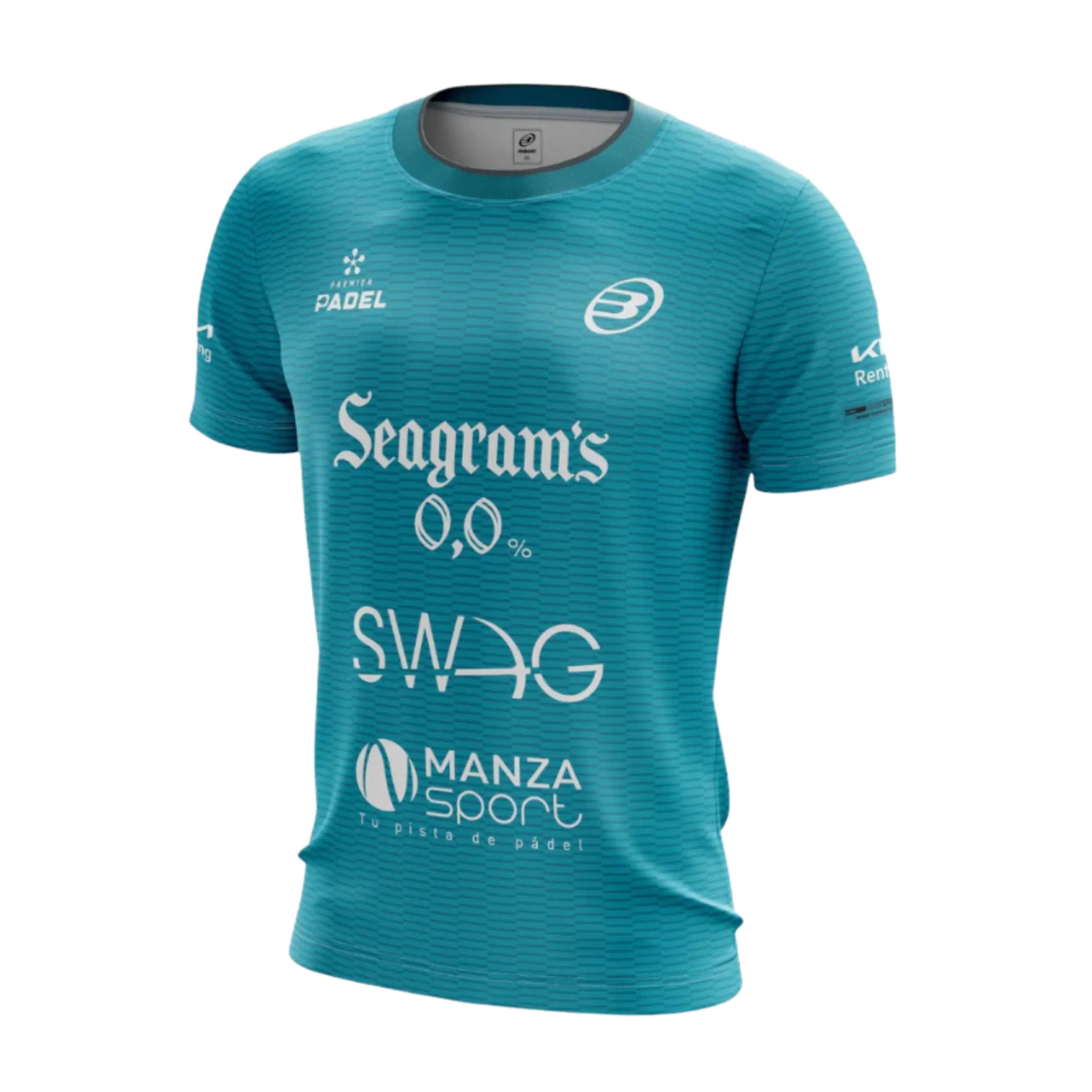 T-Shirt de padel Bullpadel Meira Paquito Navarro Bleu