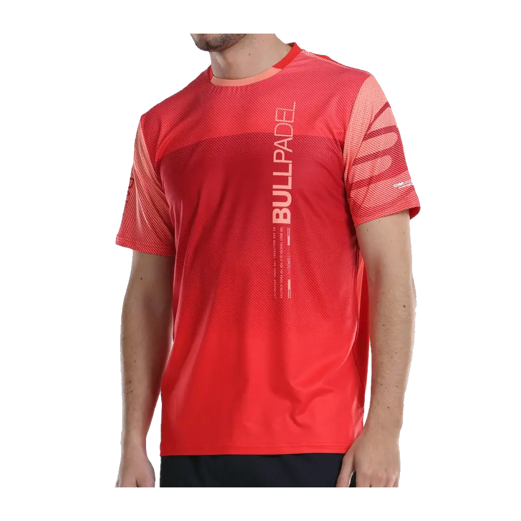 Bullpadel - T-shirt Nauru Rouge
