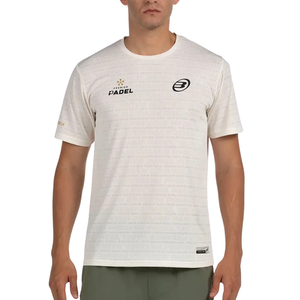 T-Shirt de padel Bullpadel Prilep Ecru