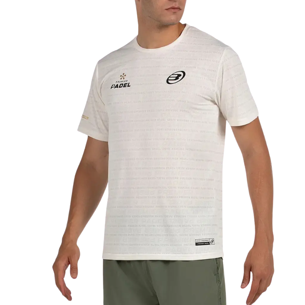 T-Shirt de padel Bullpadel Prilep Ecru