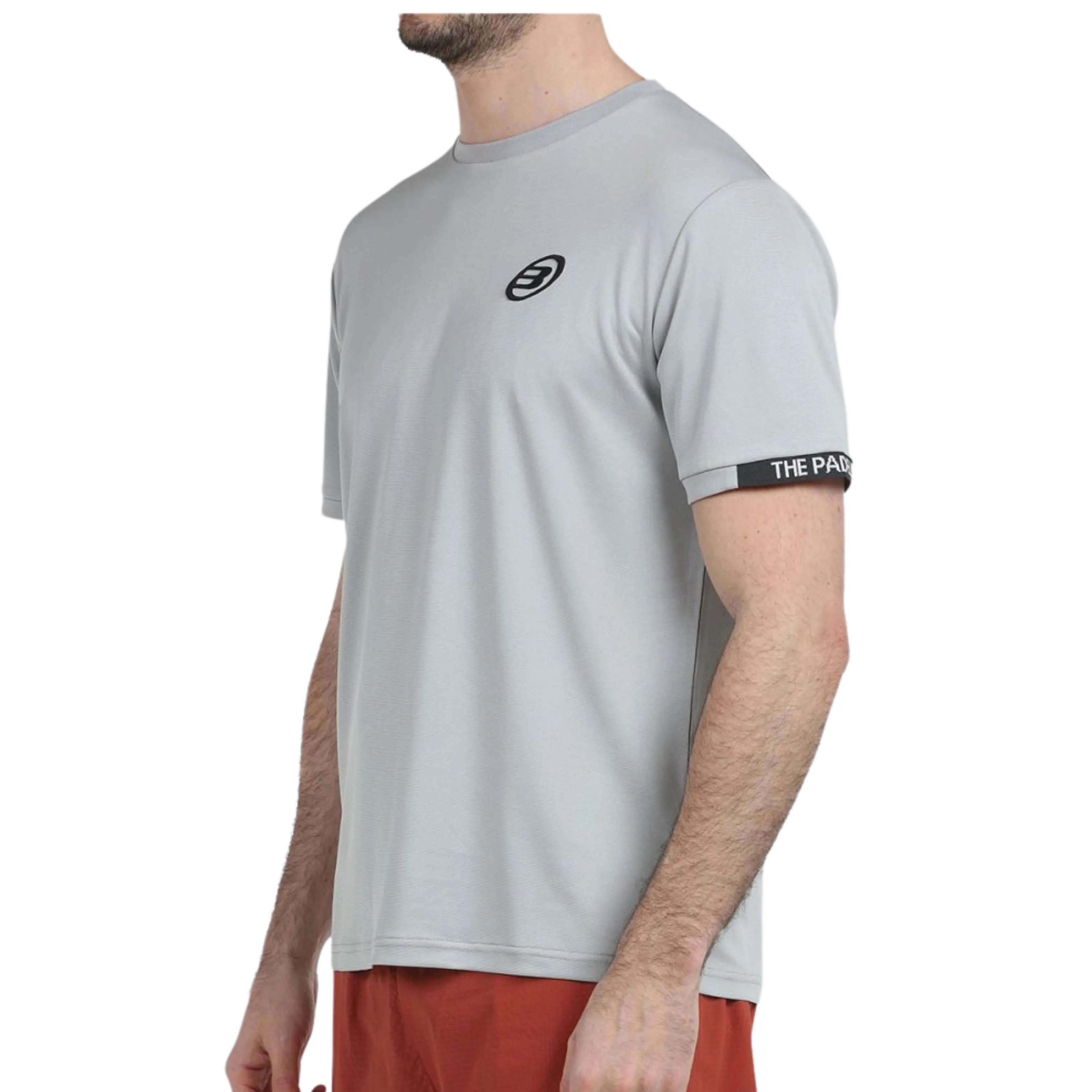 Bullpadel - T-Shirt de padel Useme Gris Perle Bicolor