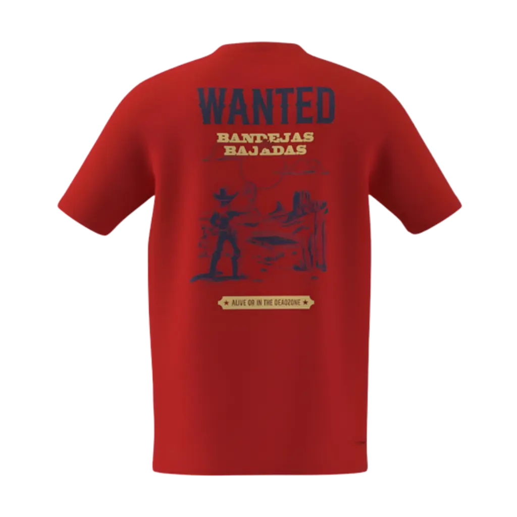 T-Shirt de padel Adidas Wanted Pure Rouge