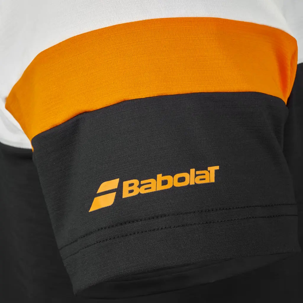 T-shirt de padel Babolat Crew Neck Perf Noir/Orange