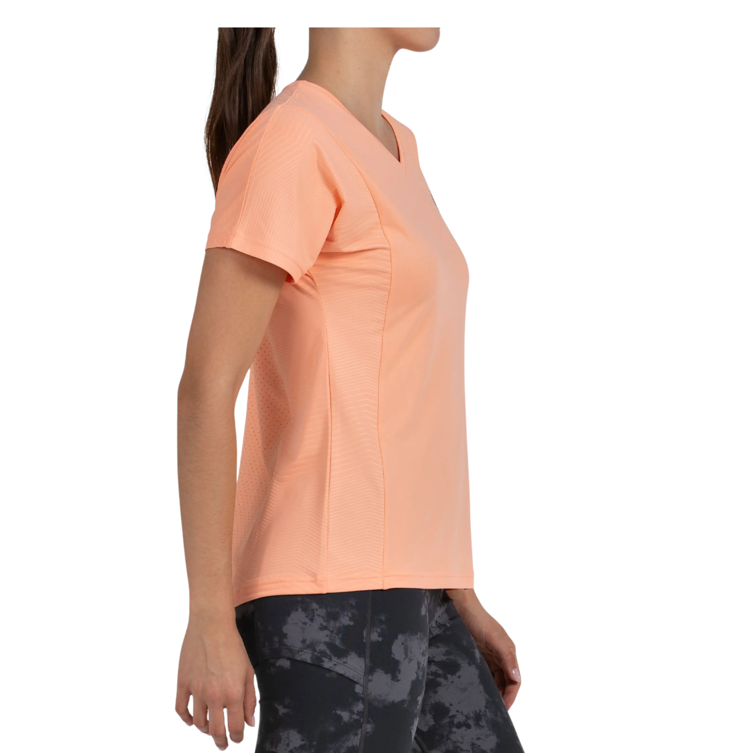 T-Shirt de padel Bullpadel Eches Abricot