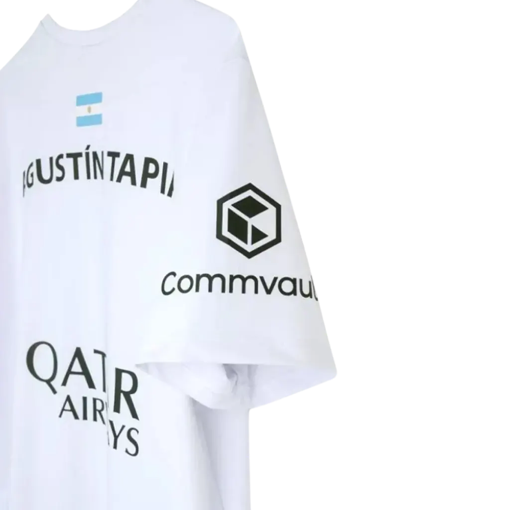 T-shirt de padel Nox AT10 Agustin Tapia Blanc