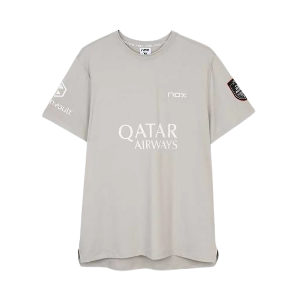 T-shirt de padel Nox AT10 Agustin Tapia Gris