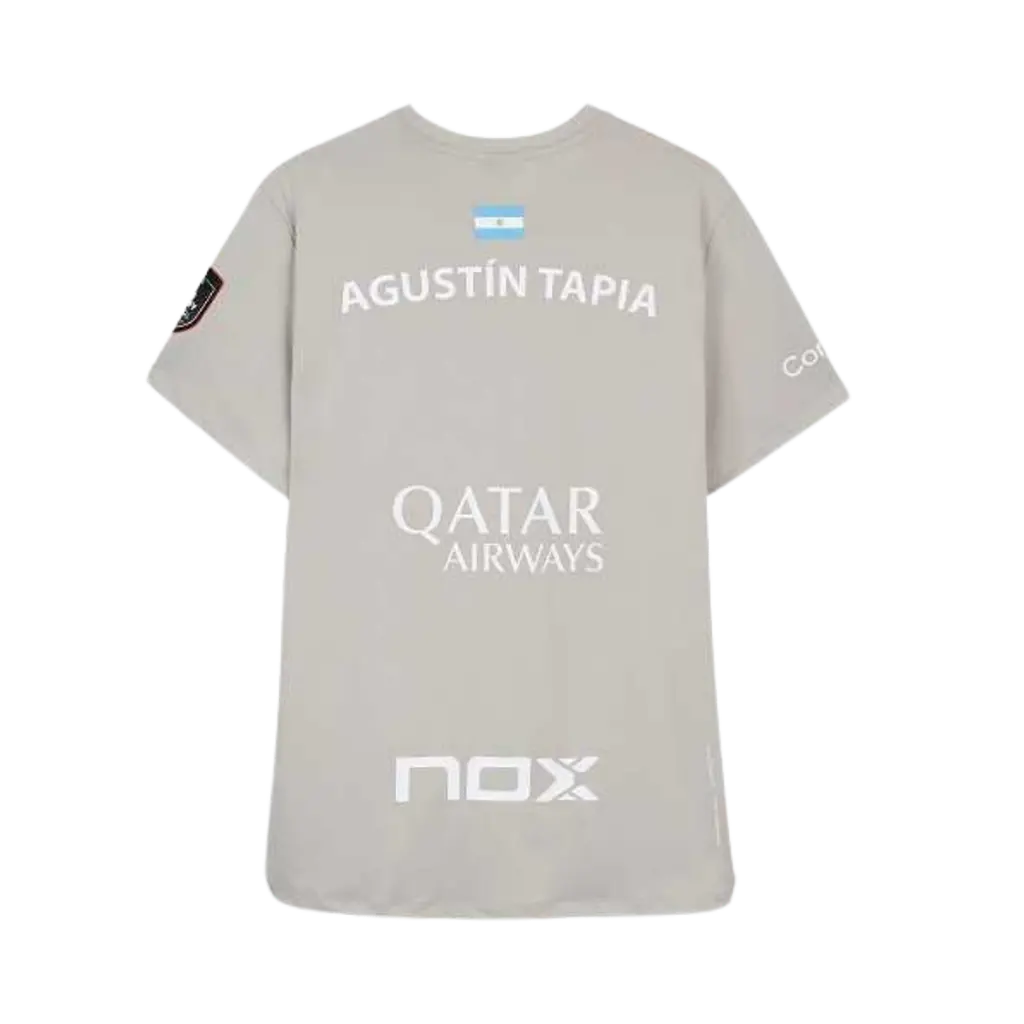 T-shirt de padel Nox AT10 Agustin Tapia Gris