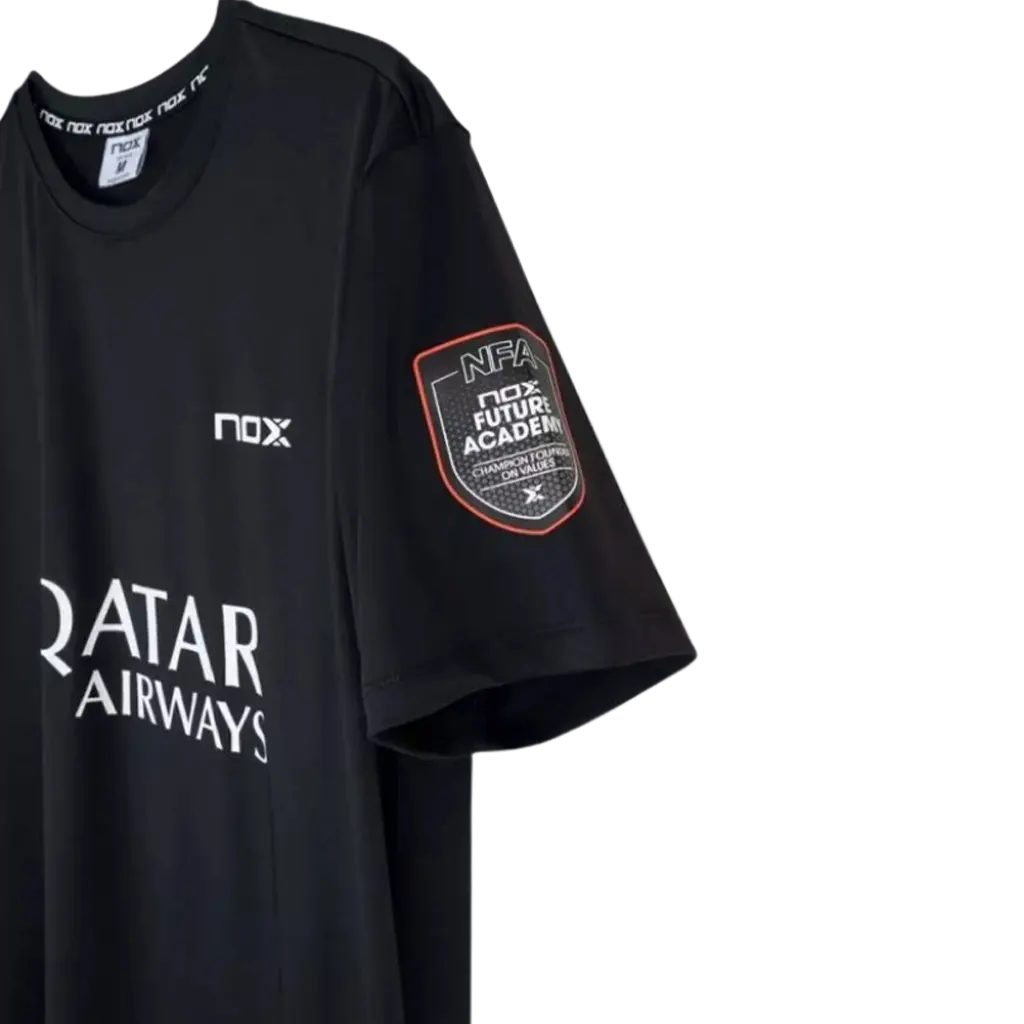 T-shirt de padel Nox AT10 Agustin Tapia Noir