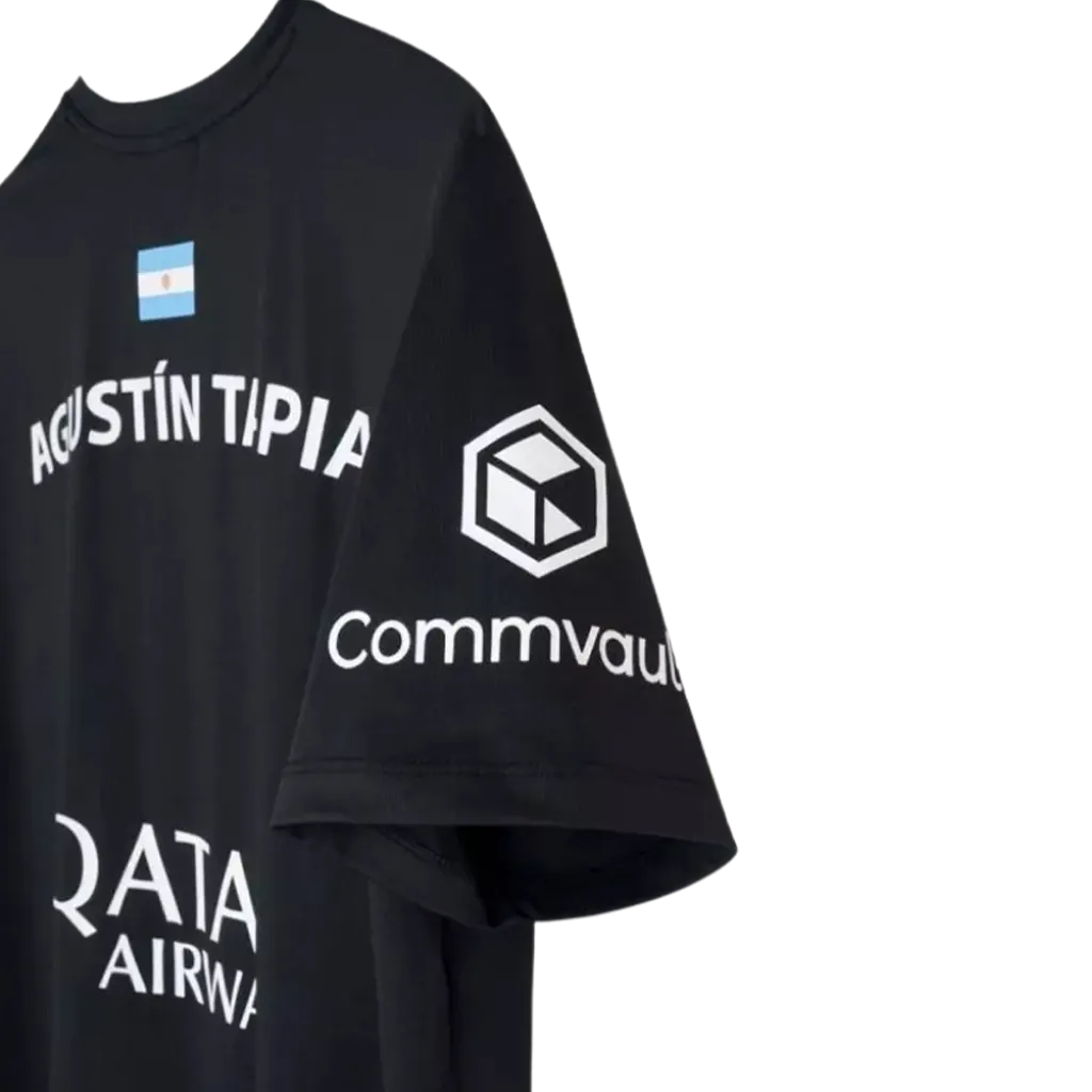 T-shirt de padel Nox AT10 Agustin Tapia Noir