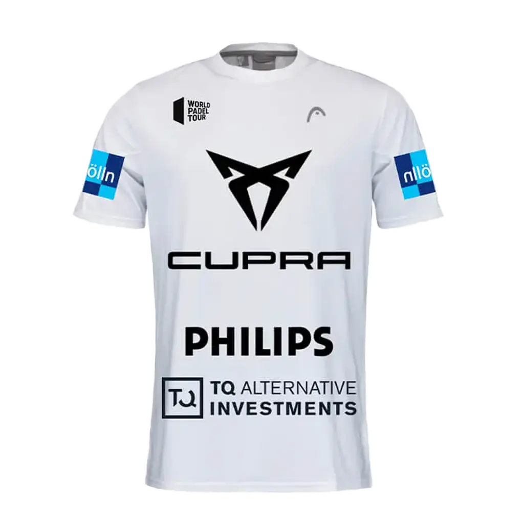 T shirt de padel Head Arturo Coello Replica Officiel Padel Par4
