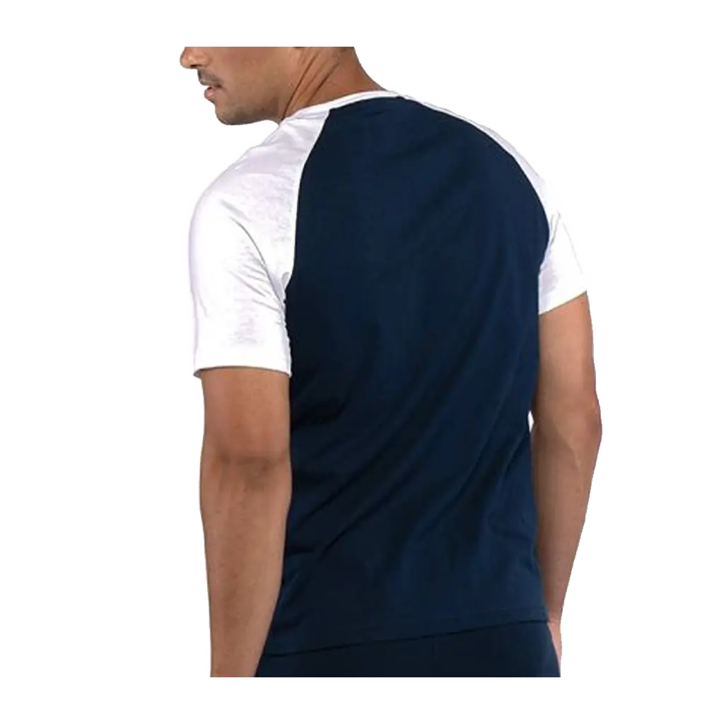 Siux - T-shirt de padel Comber Marine/Blanc