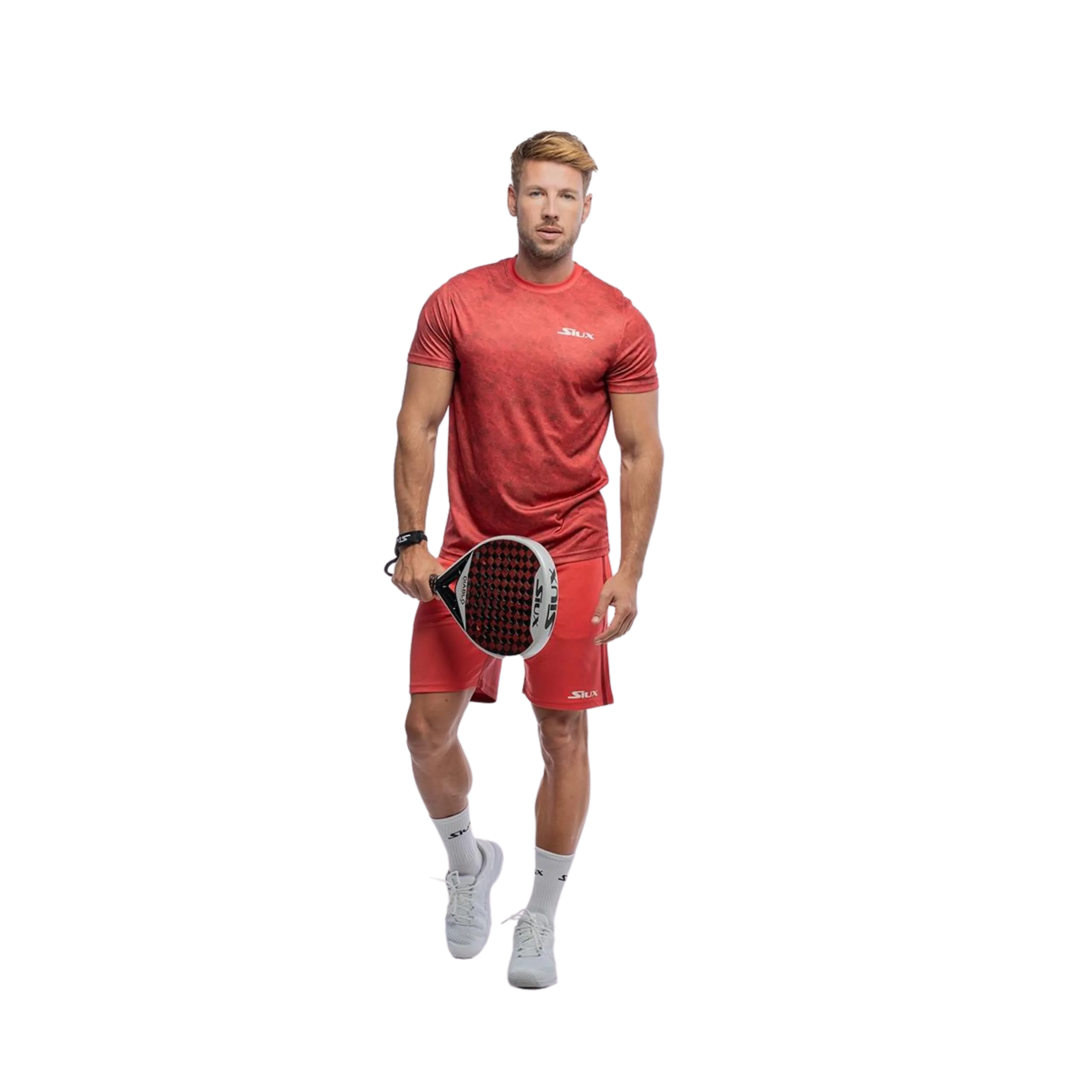 Siux - T-shirt de padel Jamming Rouge