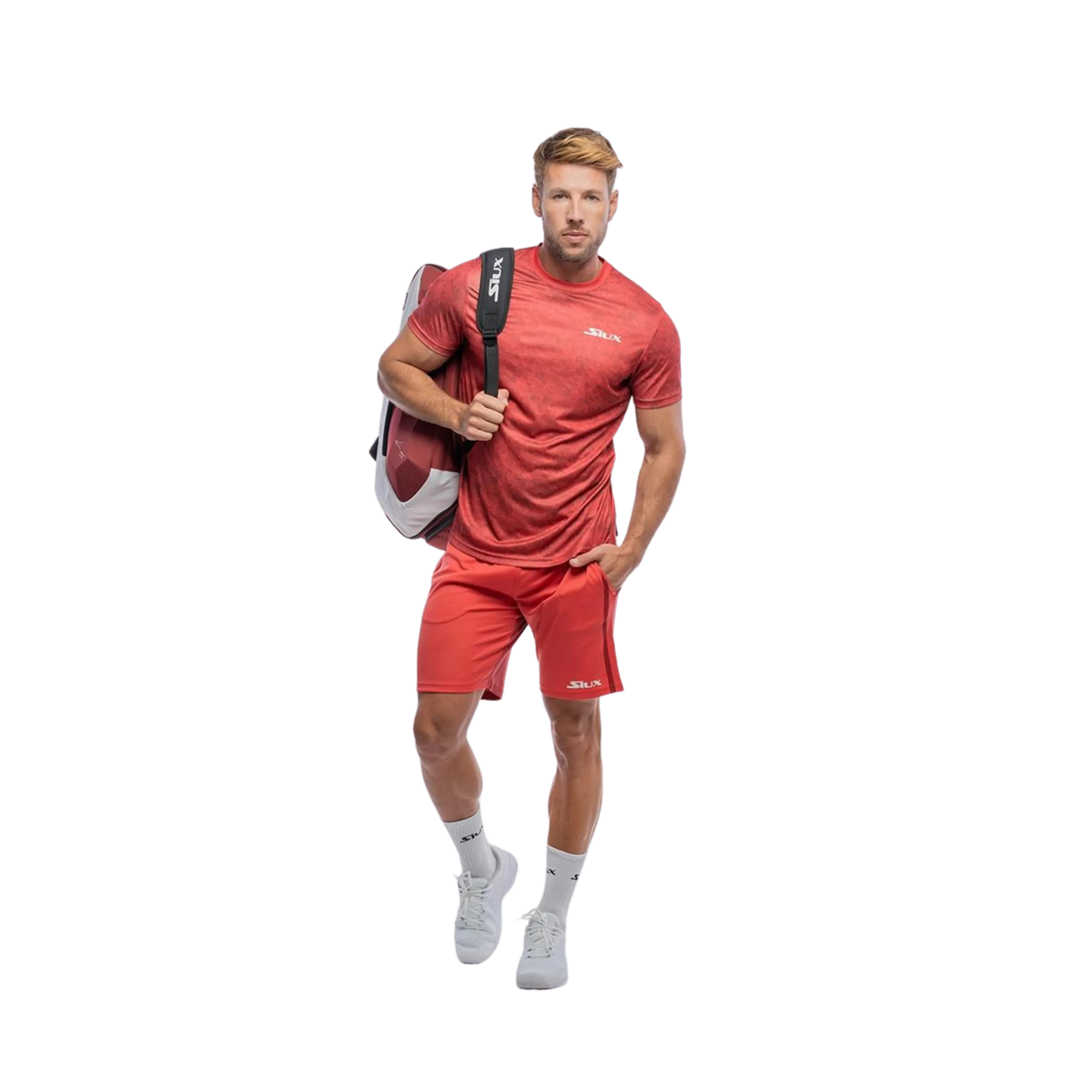 Siux - T-shirt de padel Jamming Rouge