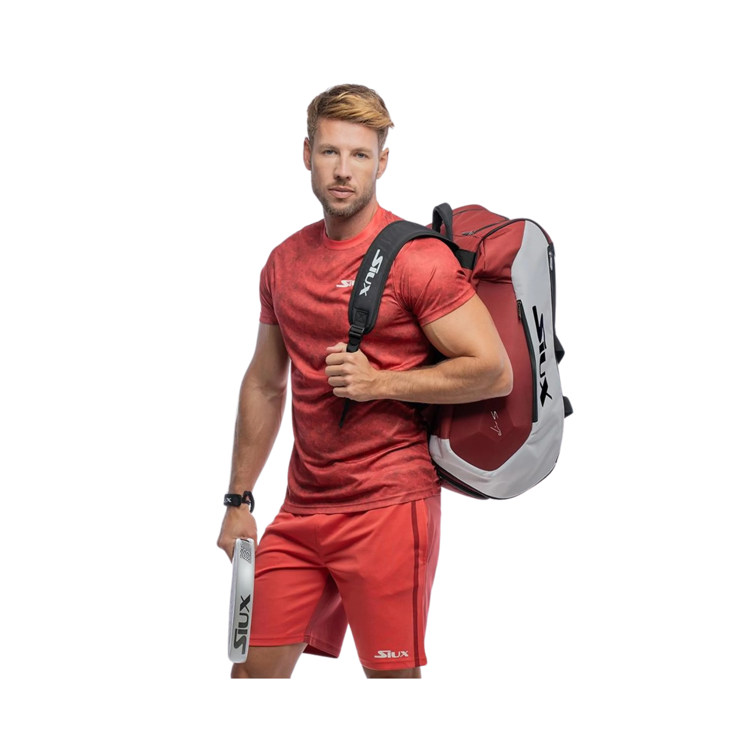 Siux - T-shirt de padel Jamming Rouge