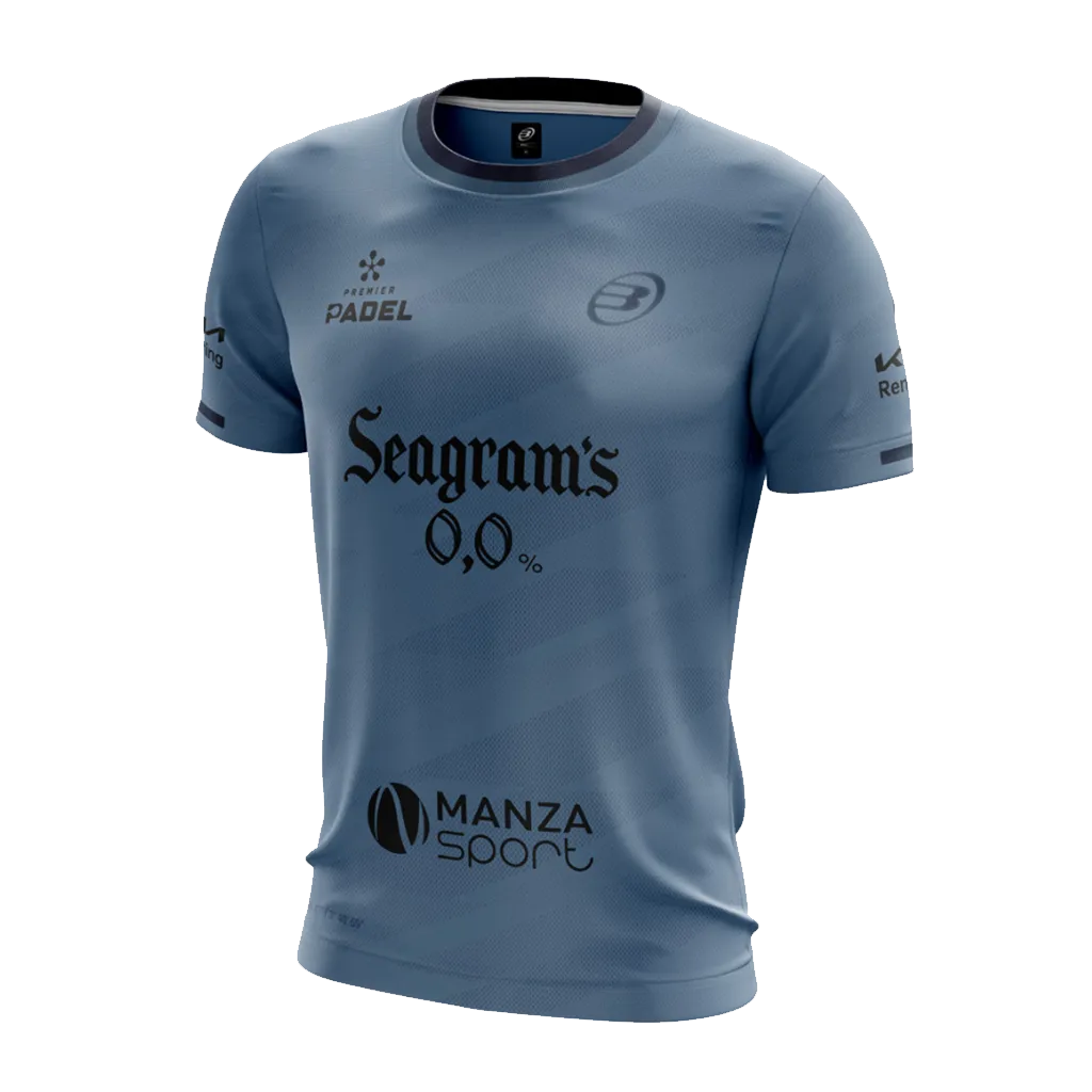 T-shirt de padel Bullpadel Paquito Prior Officiel Bleu