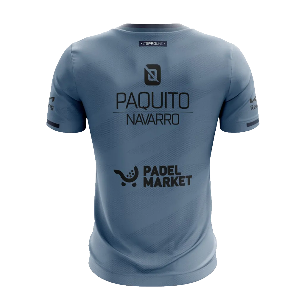 T-shirt de padel Bullpadel Paquito Prior Officiel Bleu