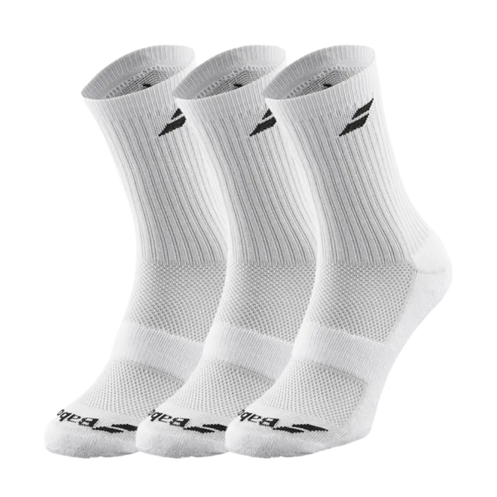 Chaussettes de padel Babolat Blanc x3