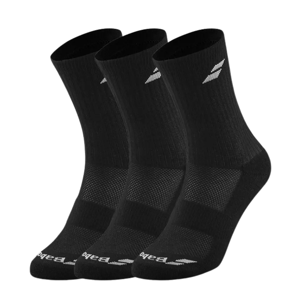 Chaussettes de padel Babolat Noir x3