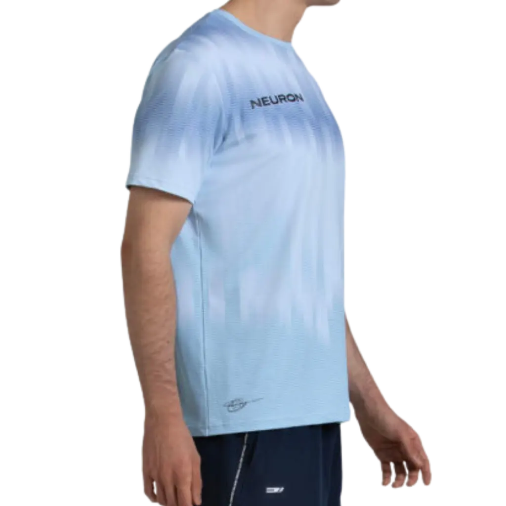T-shirt de padel Bullpadel Chingotto Officiel Bleu