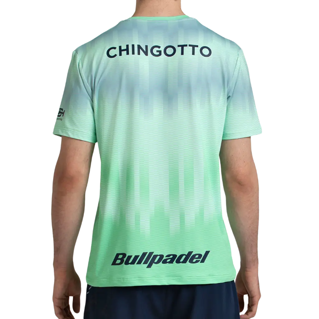 T-shirt de padel Bullpadel Chingotto Officiel Vert 2026