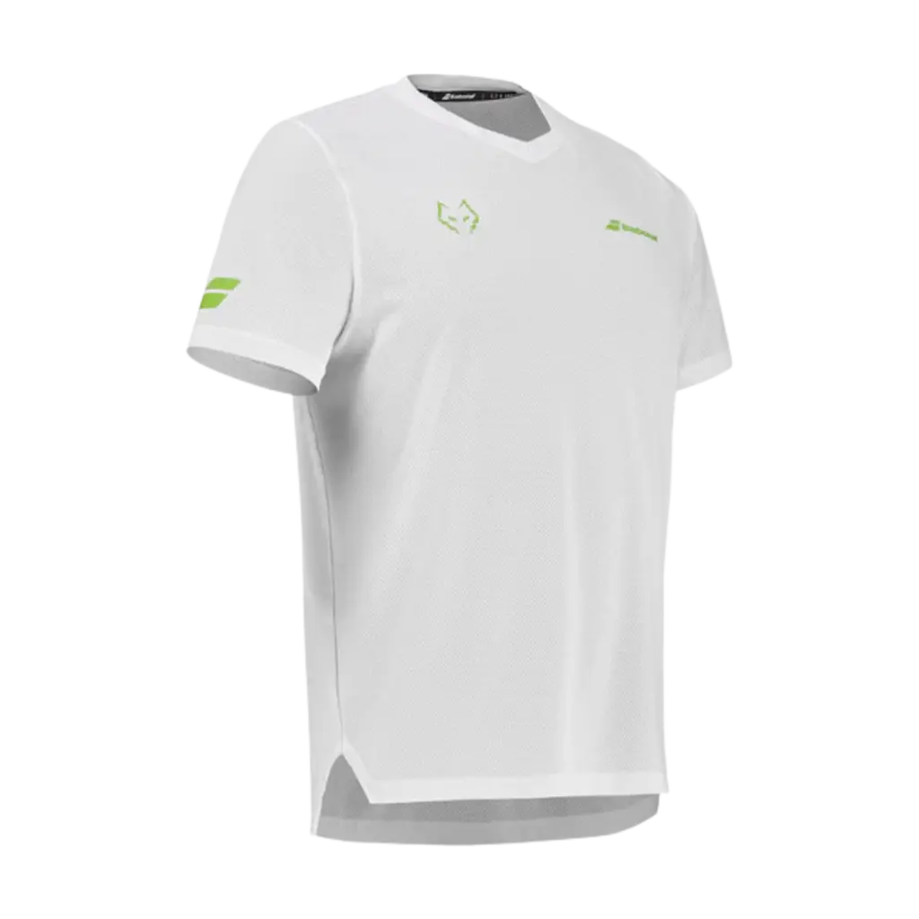 T-shirt de padel Babolat Crew Neck Lebron Blanc
