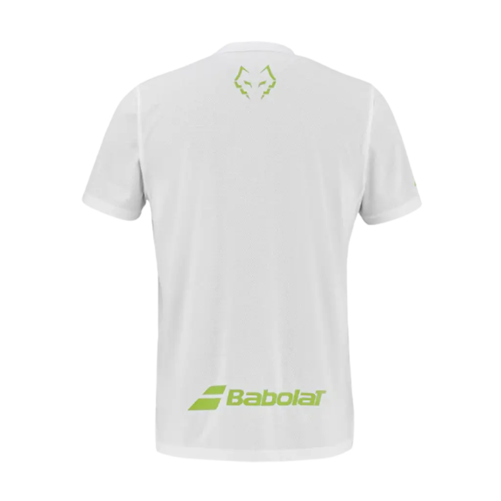 T-shirt de padel Babolat Crew Neck Lebron Blanc