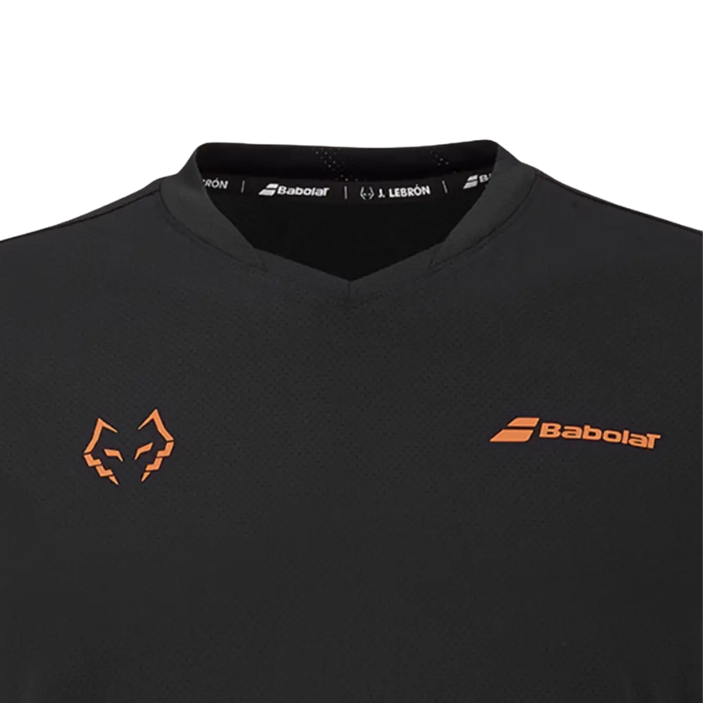 T-shirt de padel Babolat Crew Neck Lebron Noir