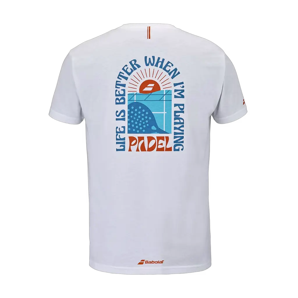 T-shirt de padel Babolat Perf Cotton Blanc