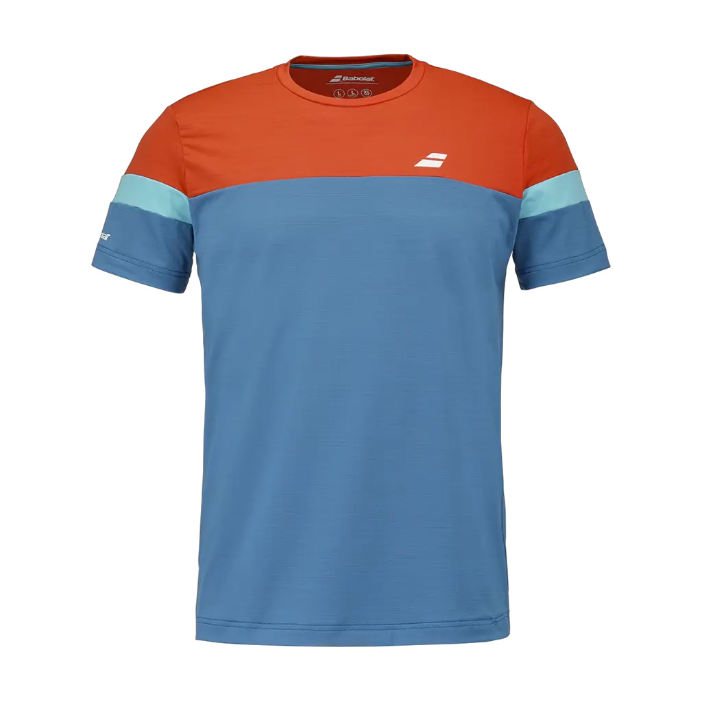 T-shirt de padel Babolat Crew Neck Perf Bleu