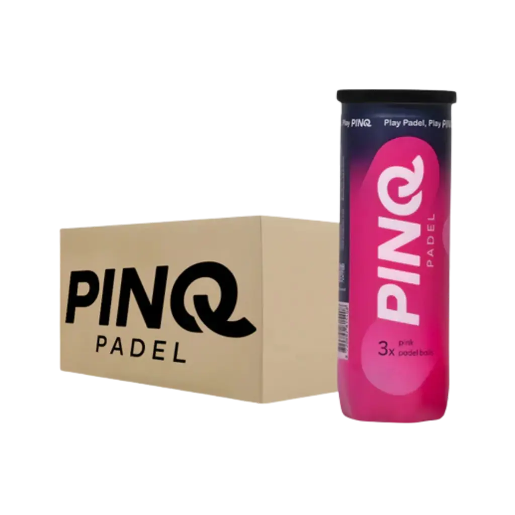 Carton de 24 tubes de balles de padel Pinq Rose