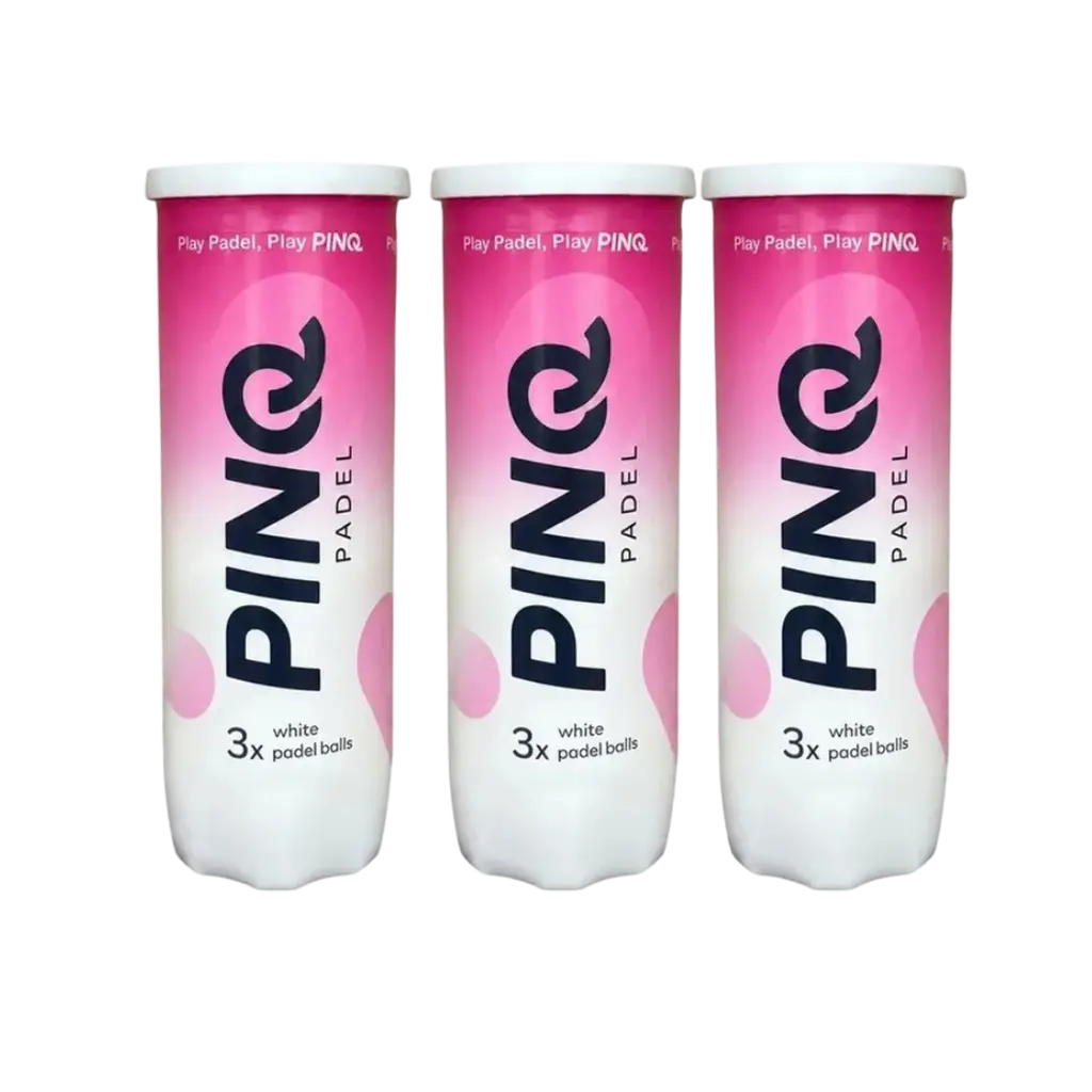Pack de 3 tubes de balles de padel Pinq Blanc