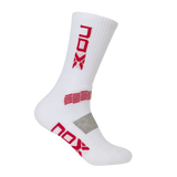 Chaussettes de padel Nox Serie Pro Blanc / Rouge