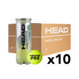 Head - Pack 10 tubes de balles Head Padel Pro