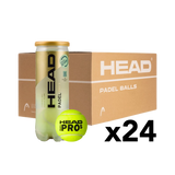 Head - Carton 24 tubes de balles Head Padel Pro S