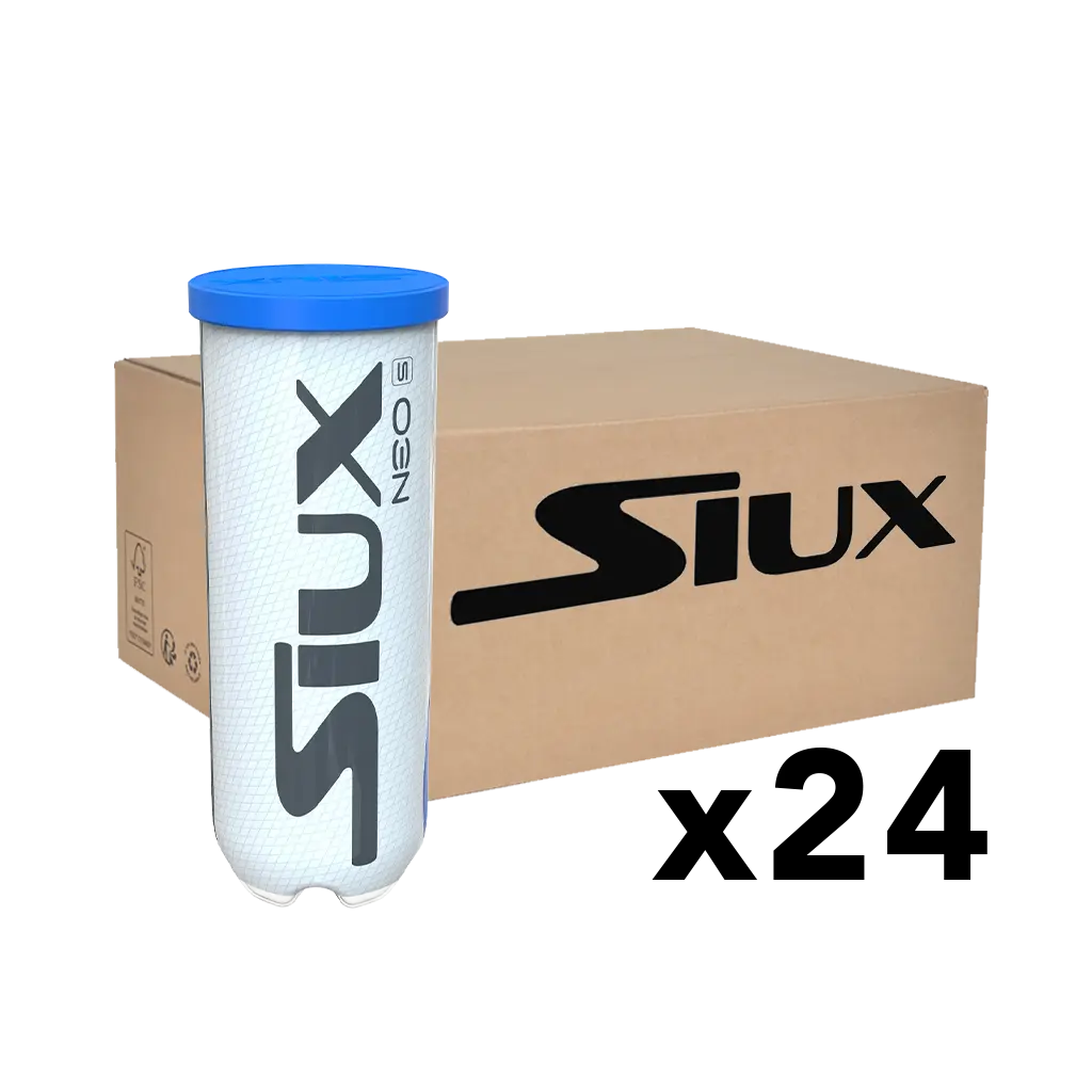 Siux - Carton 24 tubes de balles de padel Siux Neo S