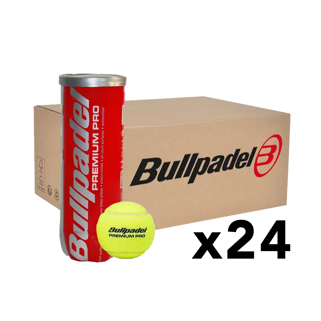 Bullpadel - Carton 24 tubes de balles de padel Bullpadel Premium Pro