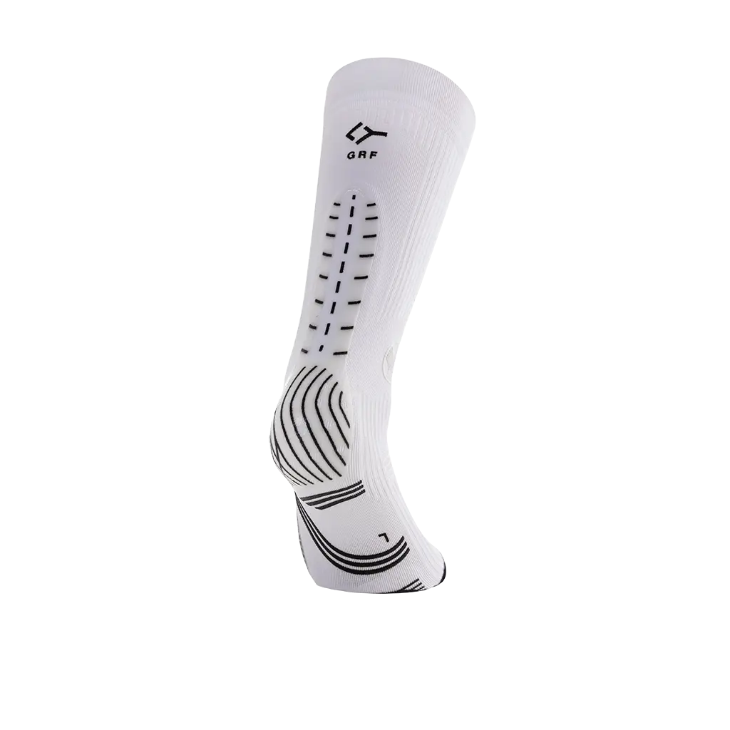 Chaussette de compression de padel Floky GRF Mid Blanc