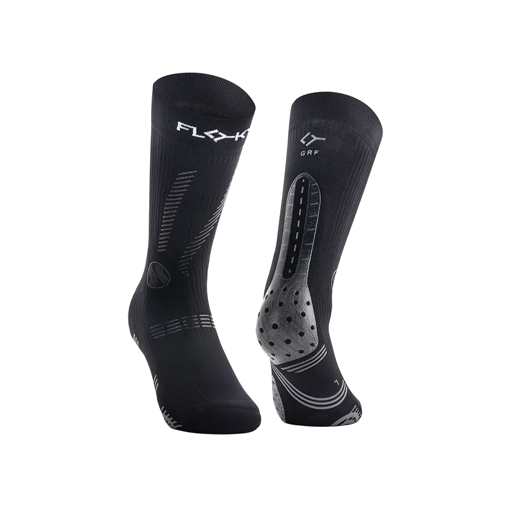 Chaussette de compression de padel Floky GRF Mid Noir