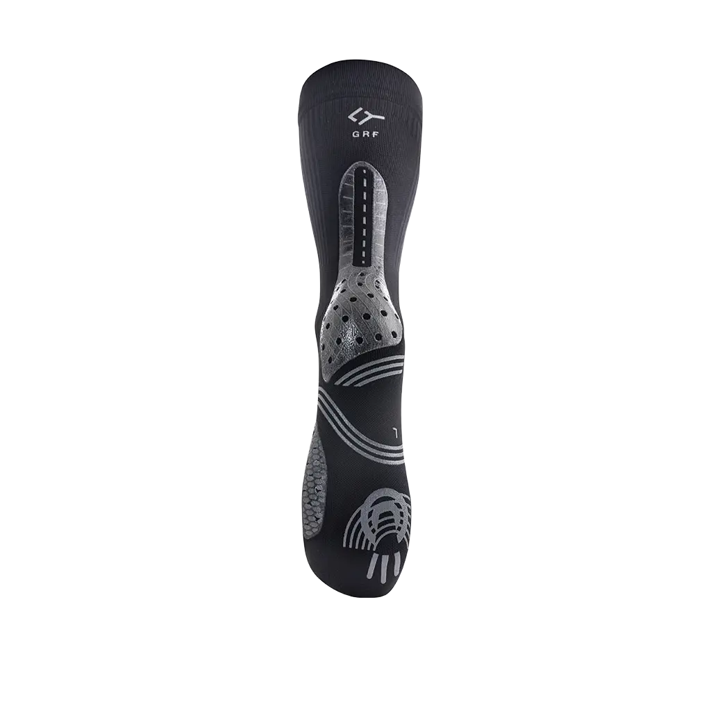 Chaussette de compression de padel Floky GRF Mid Noir