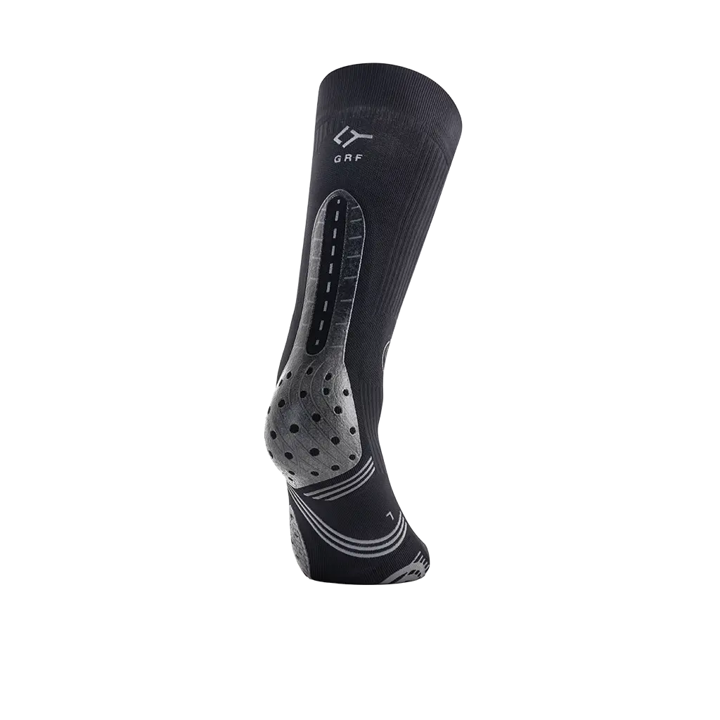 Chaussette de compression de padel Floky GRF Mid Noir
