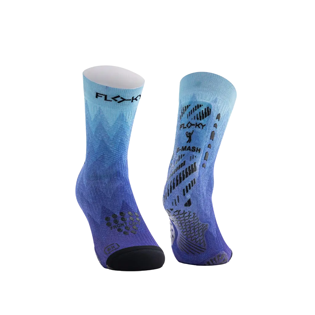 Chaussette de compression de padel Floky Fantasy S-MASH 2.0 Ice Comet
