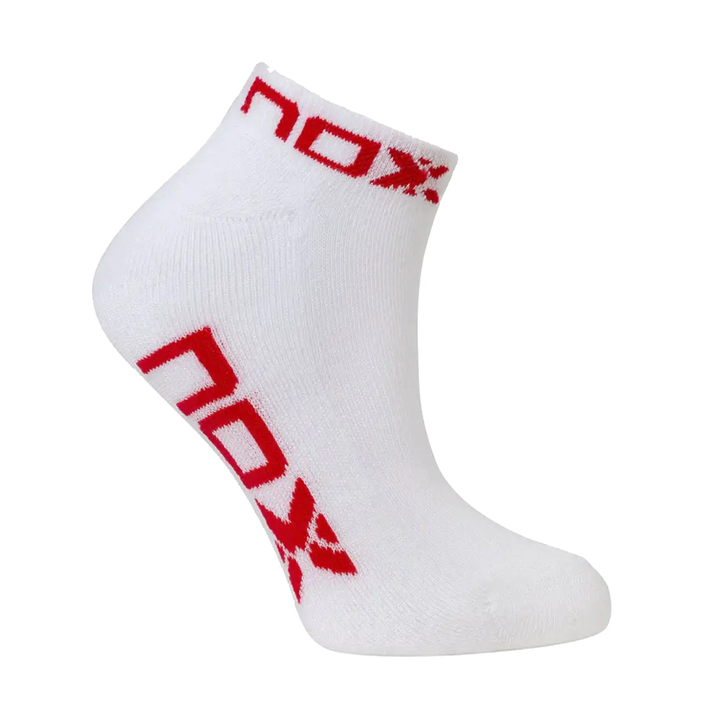 Nox - Chaussettes de padel Technical Courtes Blanc/Rose Femme (1 paire)