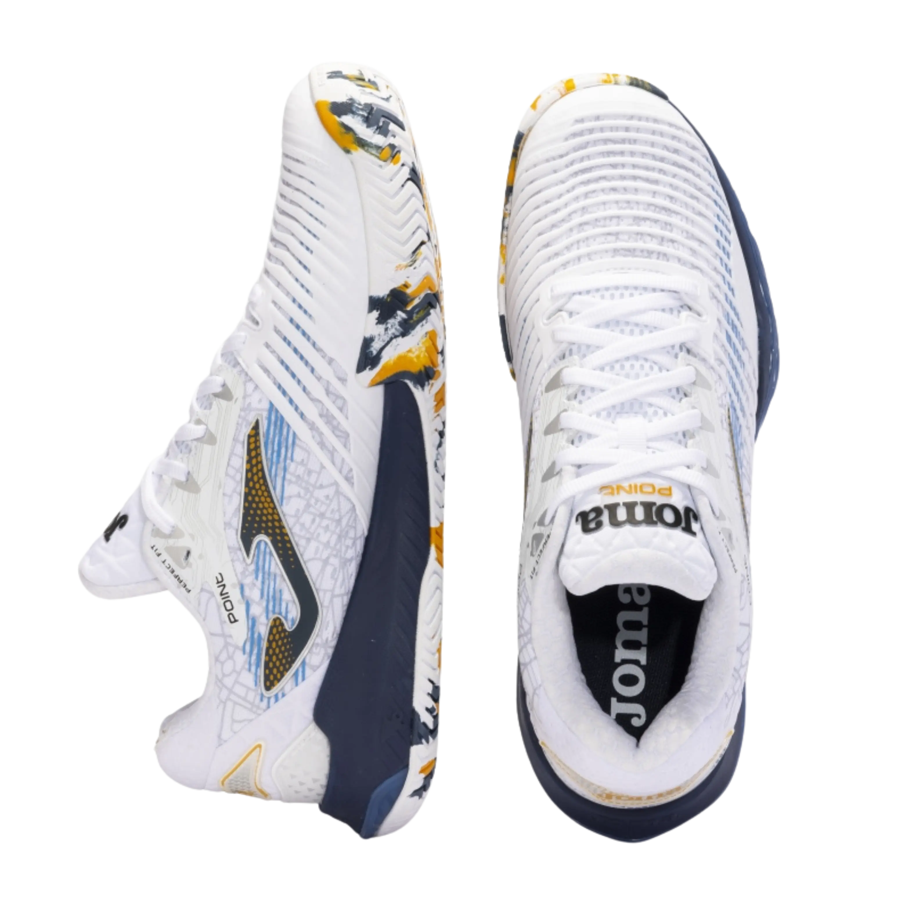 Joma - Chaussure de padel Point Men 2402 Blanc Bleu