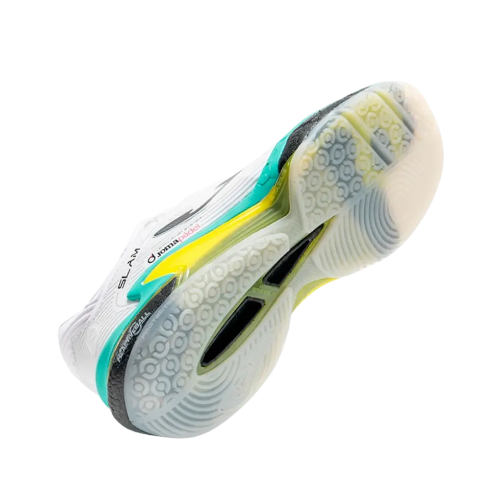 Chaussures de padel Joma Slam 2632 Blanc/Bleu turquoise