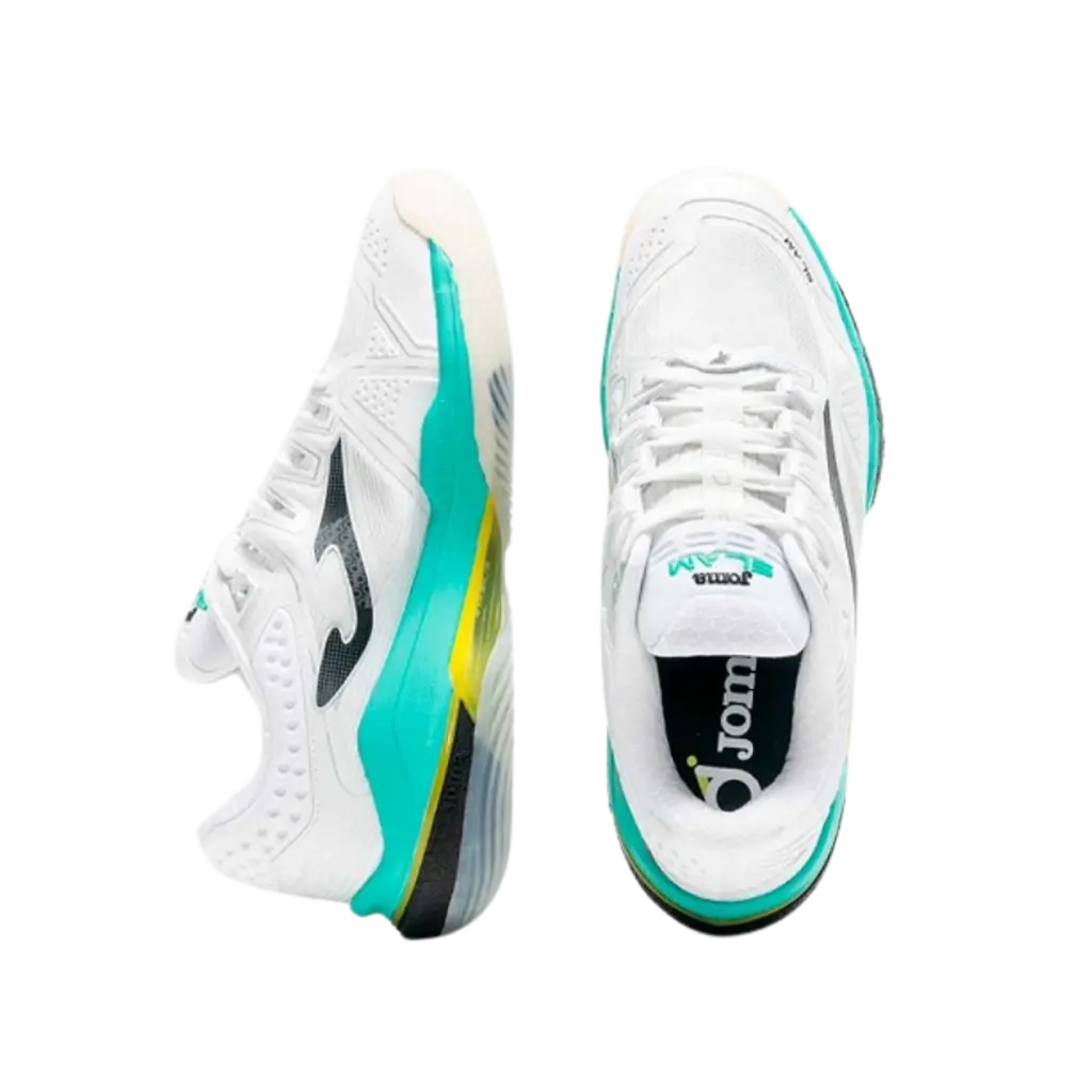 Chaussures de padel Joma Slam 2632 Blanc/Bleu turquoise