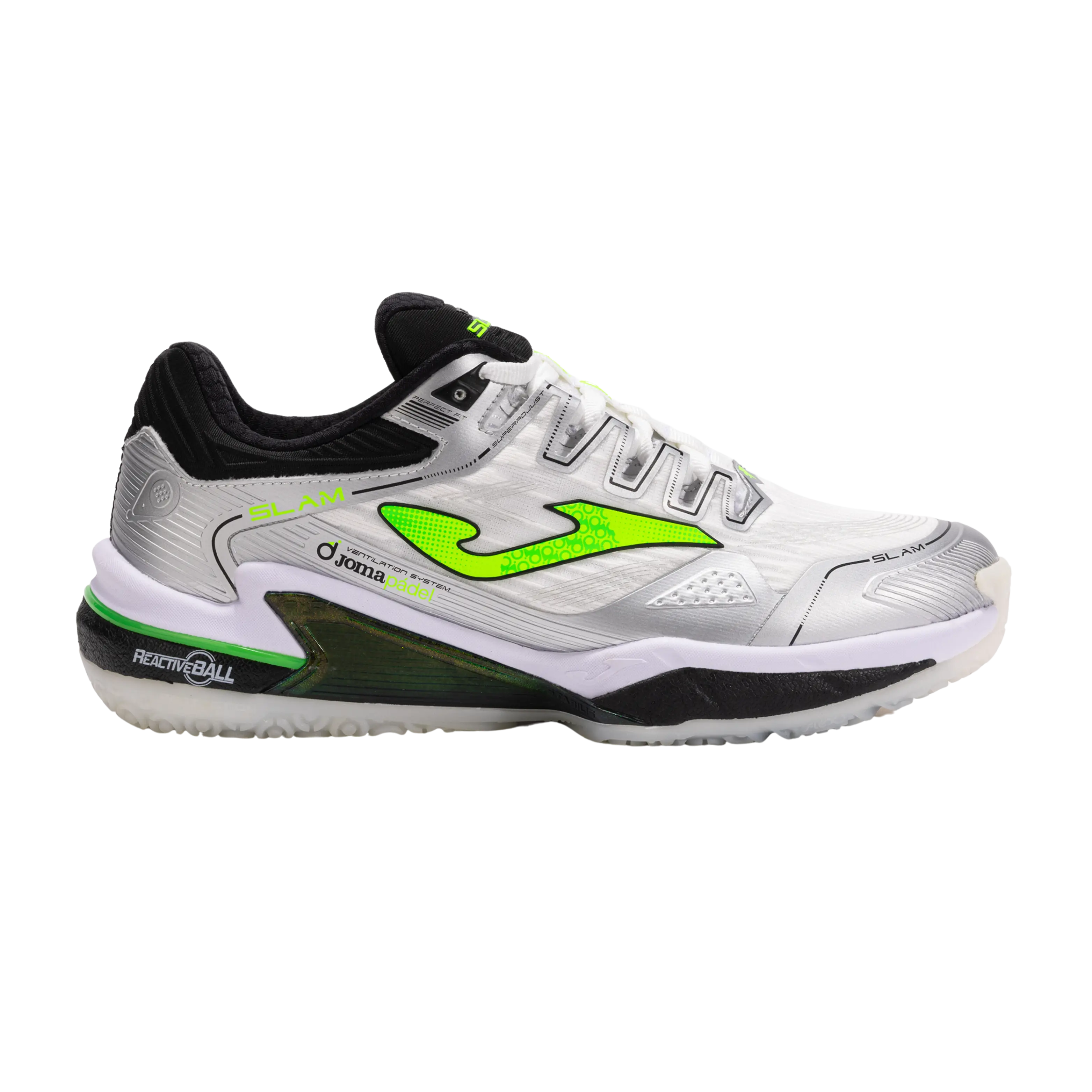 Chaussures de padel Joma Slam Men 2512 Blanc Noir